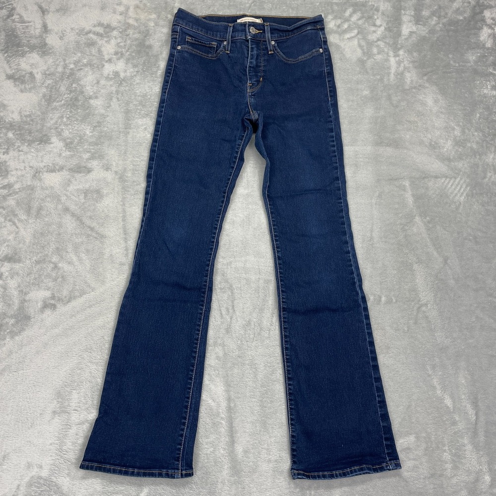 Levi's Jeans Women 28 (28x29) Blue Denim Stretch Red Tab 315 Shaping Bootcut Leg